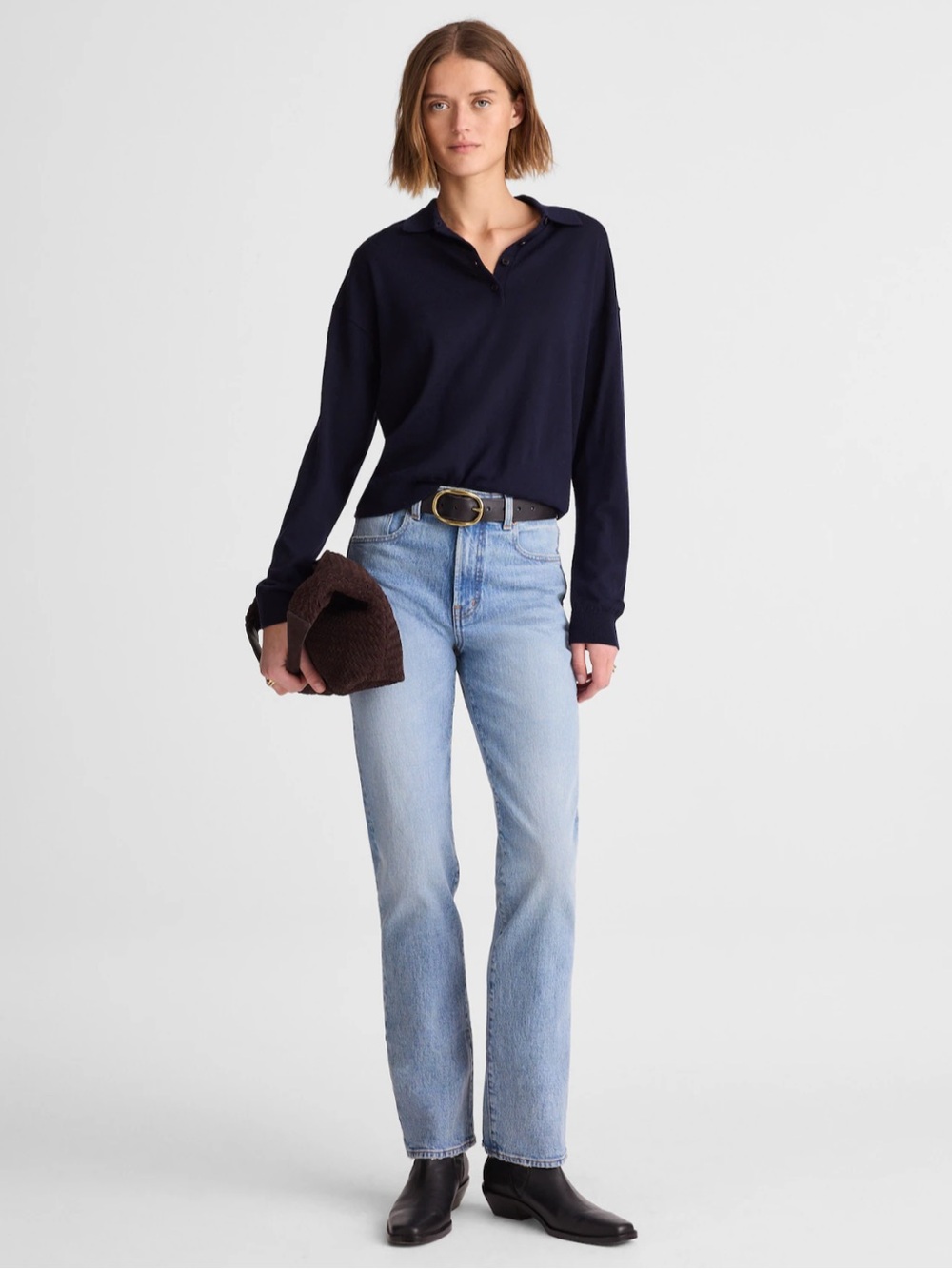Madewell The Longline Straight Leg Jeans in Raebrook 24